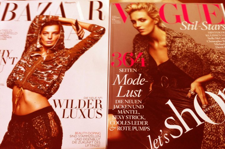 Covercheck: Vogue vs Bazaar, Deutschland, September 2013